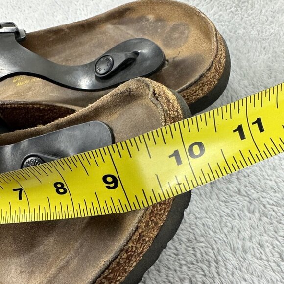 Birkenstock Gizeh Black Leather Thong Sandals Women’s Size 40 EU - Picture 5 of 12